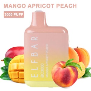 Одноразовая электронная сигарета ELF BAR BC Акциз Mango Apricot Peach (Манго Абрикос Персик) 3000 puff